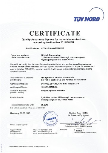 Certificate of quality