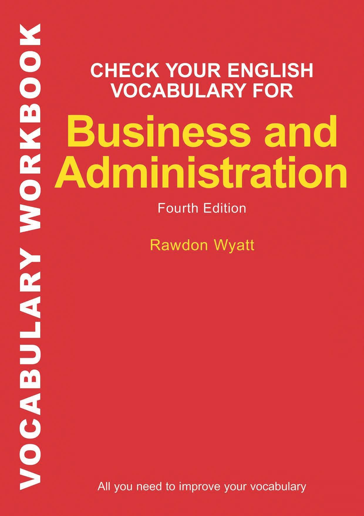 Check Your Vocabulary For Business And Administration