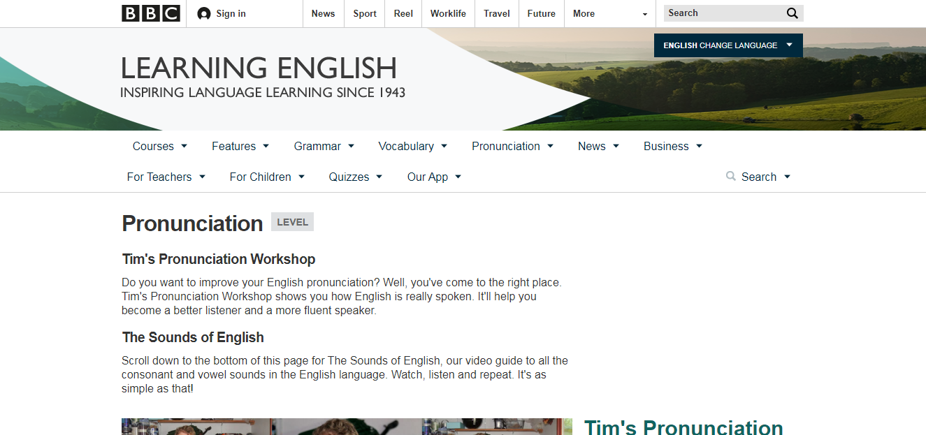 BBC Learning English - web học tiếng Anh miễn phí