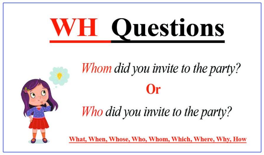 Cách đặt câu hỏi dạng Wh-question