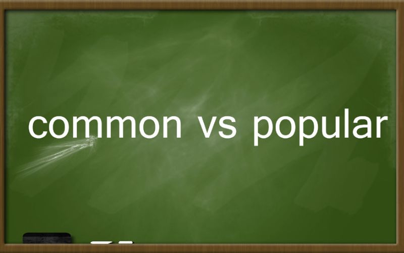 Phân biệt "popular" và " common" trong Tiếng Anh