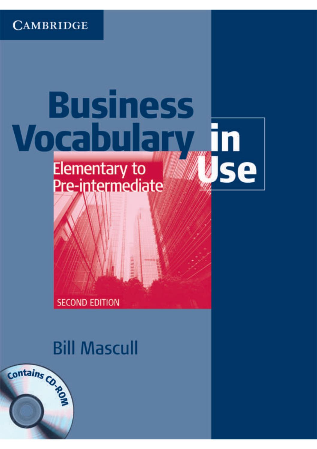 Business Vocabulary In Use – Cambridge University Press