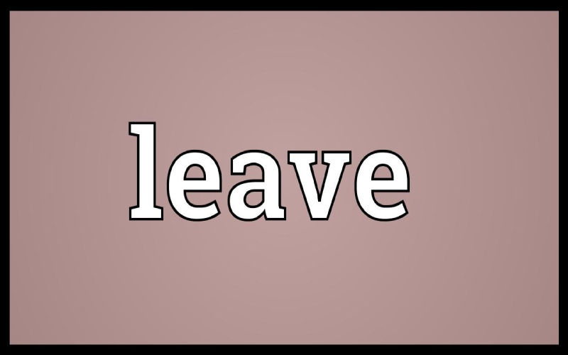 Các thành ngữ của leave